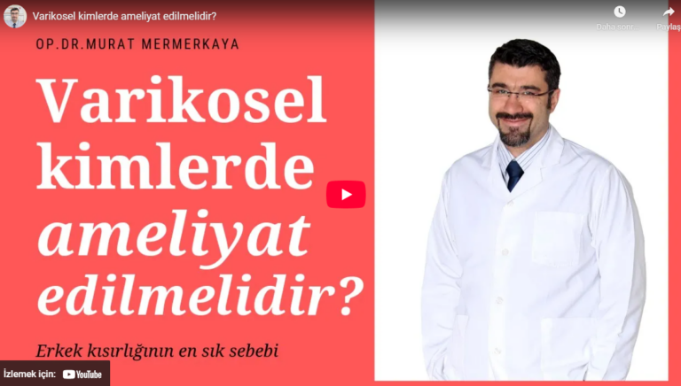 Varikosel ameliyatı sonrası