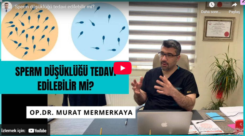 sperm düşüklüğü tedavisi
