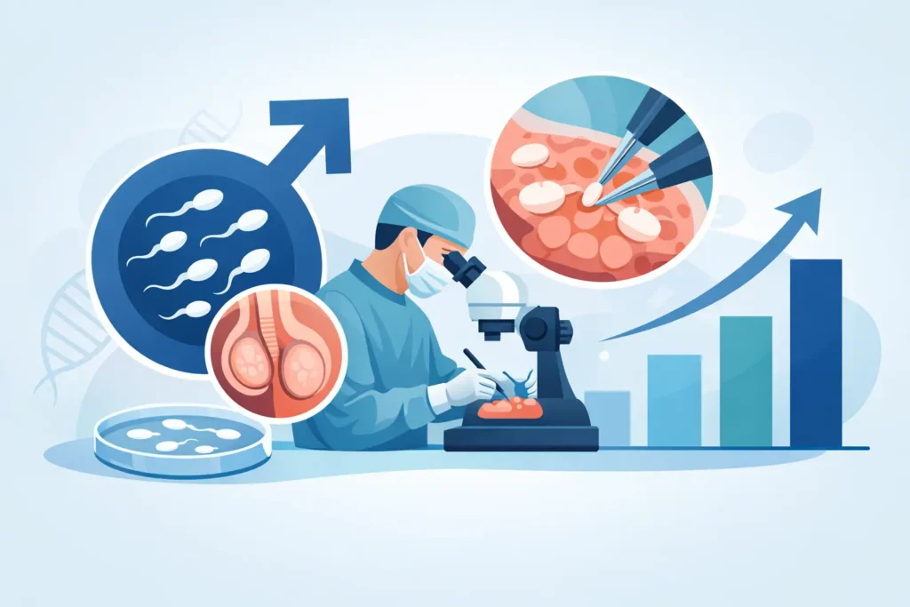 Azospermide mikroTESE başarı oranı nedir?